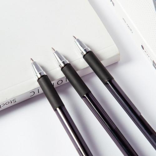 Ручка шариковая DELI "Q130", 0.7 мм, черная, грип