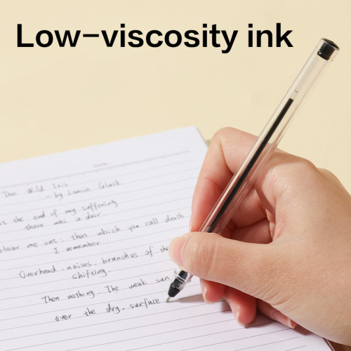 Ручка шариковая DELI "Q98", 1 мм, черная