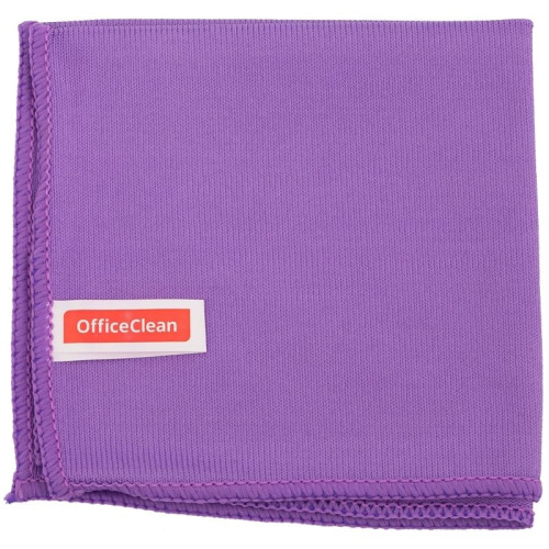 Салфетка из микрофибры OfficeClean для оптики и стекла, 30x30 см, 1 штука, фиолетовая Салфетка из микрофибры OfficeClean для оптики и стекла, 30x30 см, 1 штука, фиолетовая