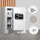 Сейф DELI "AE130" биометрический + электронный замок + ключ, 380х320х450 мм, 21,9 кг, белый