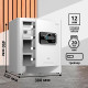 Сейф DELI "AE130" биометрический + электронный замок + ключ, 380х320х450 мм, 21,9 кг, белый