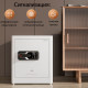 Сейф DELI "AE130" биометрический + электронный замок + ключ, 380х320х450 мм, 21,9 кг, белый