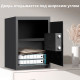 Сейф DELI "ET535" электронный замок + ключ, 350х330х500 мм, 16,5 кг, черный