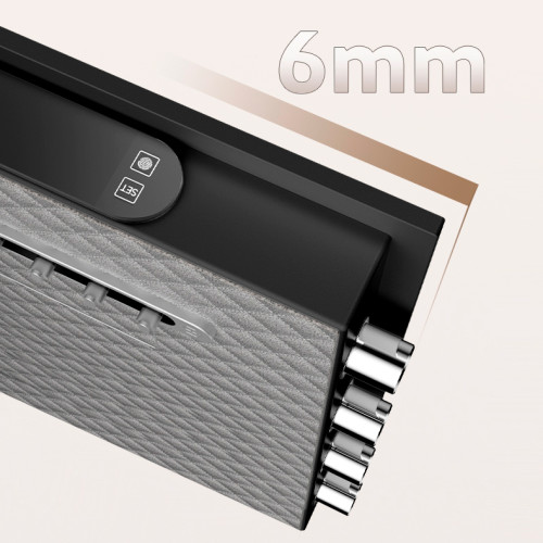 Сейф DELI "ET570" электронный замок + ключ, 380х290х300 мм, 13,3 кг, черный