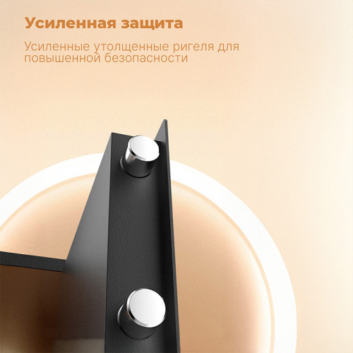 Сейф LockSworth биометрический + электронный замок + ключ, 250х360х250 мм, 7,6 кг, черный