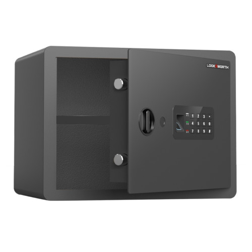 Сейф LockSworth биометрический + электронный замок + ключ, 400х300х300 мм, 10 кг, черный