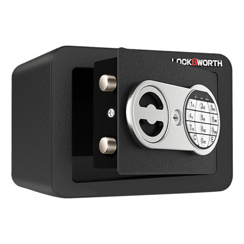 Сейф LockSworth электронный замок + ключ, 170х230х170 мм, 2 кг, черный