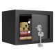 Сейф мебельный DELI "ET560" ключевой замок, 230х170х170 мм, 1,8 кг, черный