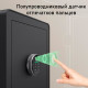 Сейф мебельный DELI "ET632" биометрический + электронный замок+ключ, 380х360х600 мм, 25 кг, черный