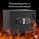 Сейф огнестойкий DELI "ET586" электронный замок + ключ, 380х300х300 мм, 18,3 кг, черный