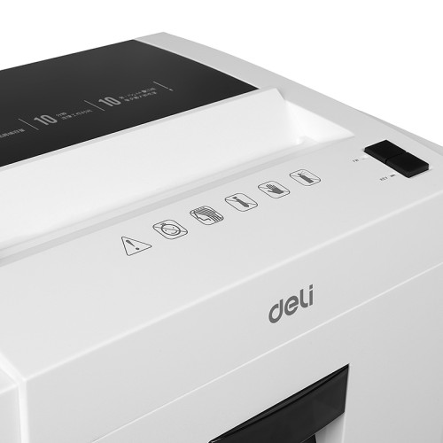 Шредер Deli, 4 уровень секретности (4х25мм), 10 листов, 23 литра