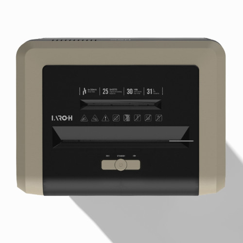 Шредер Deli, 4 уровень секретности (4х30мм), 25 листов, 31 литр