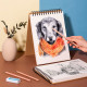 Скетчбук DELI "Croquis", 18,8х26 см, 60 л., 160 г/кв.м., жесткая подложка, на спирали