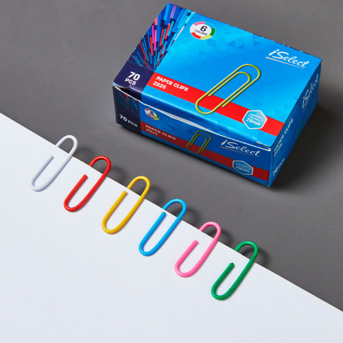 Скрепки DELI "i Select" 28 мм, цветные, 100 шт/упак