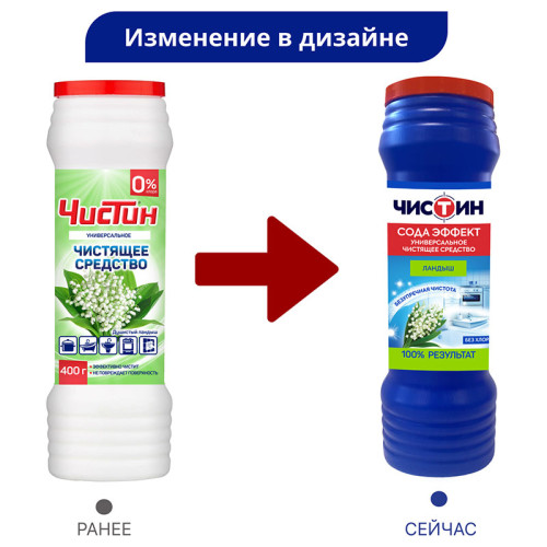 Средство чистящее Чистин "Ландыш", порошок, 400 гр. Средство чистящее Чистин "Ландыш", порошок, 400 гр.