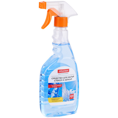 Средство для мытья стекол и зеркал OfficeClean Professional, с нашатыр. спиртом, распылитель, 500 мл Средство для мытья стекол и зеркал OfficeClean Professional, с нашатыр. спиртом, распылитель, 500 мл