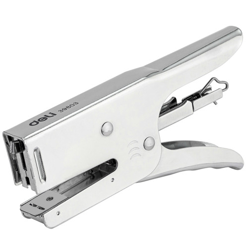 Степлер DELI "Е39803" металлический, до 25 листов, серебристый