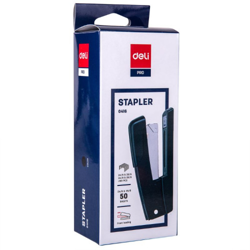 Степлер металлический DELI до 50 листов (скобы №24/6 - 26/8)