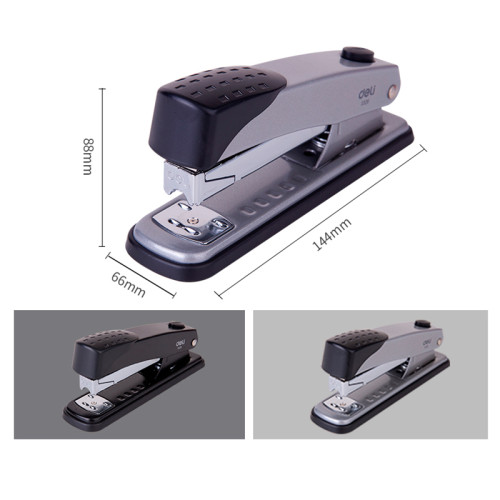 Степлер металлический DELI "0328" до 25 листов, ассорти