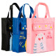 Сумка-шоппер DELI "Монстрики", 330 x 185 x 125 мм, полиэстер, ассорти