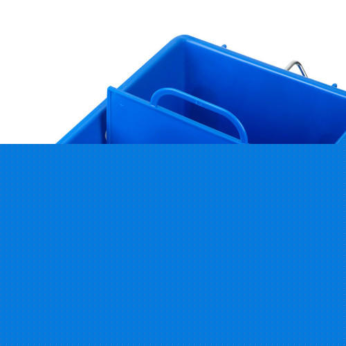 Тележка OfficeClean Professional уборочная-ведро , 2 секции, с отжимом, 20 л., синяя Тележка OfficeClean Professional уборочная-ведро , 2 секции, с отжимом, 20 л., синяя