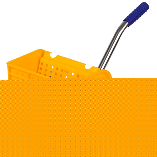 Тележка OfficeClean Professional уборочная-ведро, 2 секции, с отжимом, 20 л., желтая Тележка OfficeClean Professional уборочная-ведро, 2 секции, с отжимом, 20 л., желтая