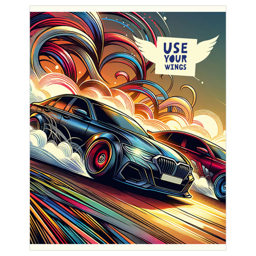 Тетрадь общая BG "Свои крылья", А5, 48 листов в клетку, на скрепке