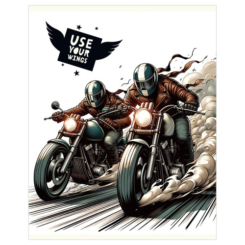 Тетрадь общая BG "Свои крылья", А5, 48 листов в клетку, на скрепке