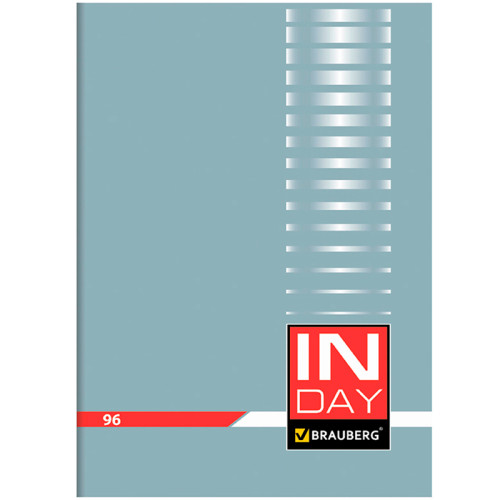 Тетрадь общая BRAUBERG "Inday", А4, 96 листов в клетку, на скрепке