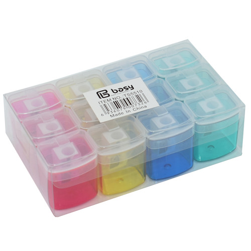 Точилка BASY пластмассовая, с прозрачным контейнером