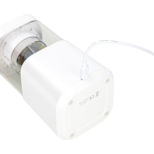 Точилка DELI "71203" электрическая, автоматическая, 1 отверстие, с контейнером, белая