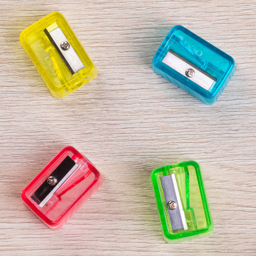 Точилка DELI "Comiko" EH034, пластиковая, 1 отверстие, ассорти