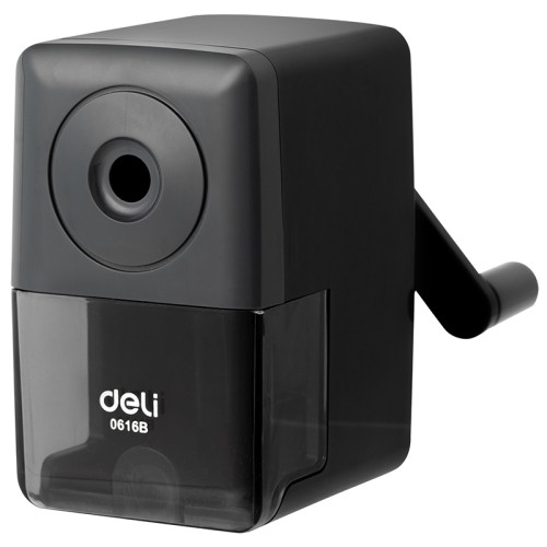 Точилка DELI "E0616B " механическая, с контейнером, экстра-острое лезвие, ассорти