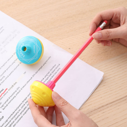 Точилка DELI "Explora" пластиковая, 1 отверстие с контейнером, ассорти