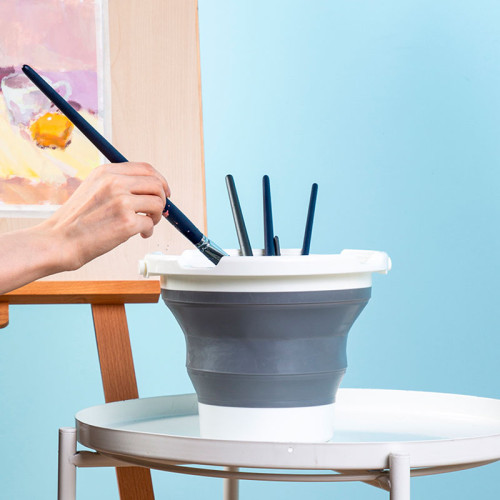 Ведерко DELI, для мытья кистей, складное