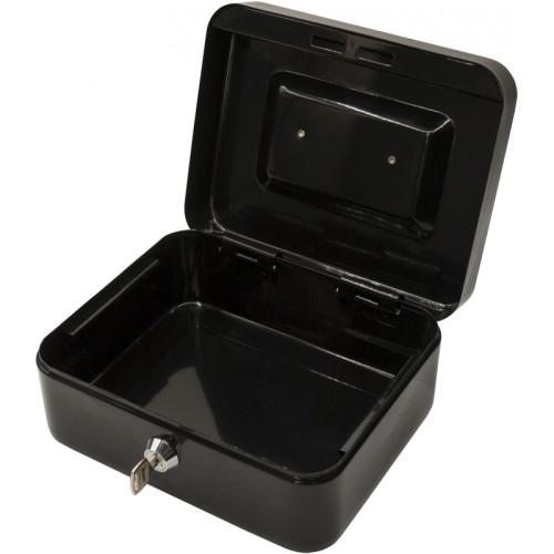 Ящик для денег Silwerhof, 90х200х160 мм, 0,917 кг, сталь, черный