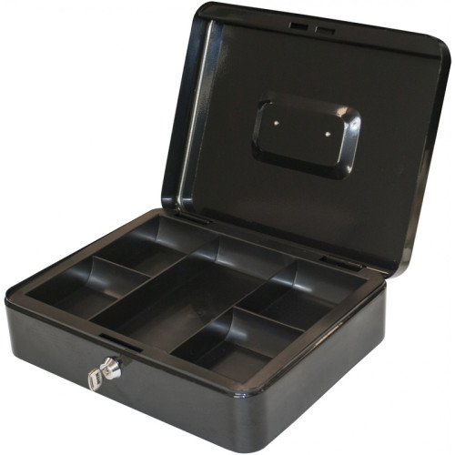 Ящик для денег Silwerhof, 90х300х240 мм, 1,66 кг, сталь, черный