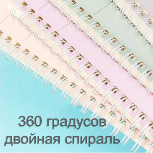 Записная книжка DELI "Stangram" на спирали, А5, 60 листов в линейку, ассорти