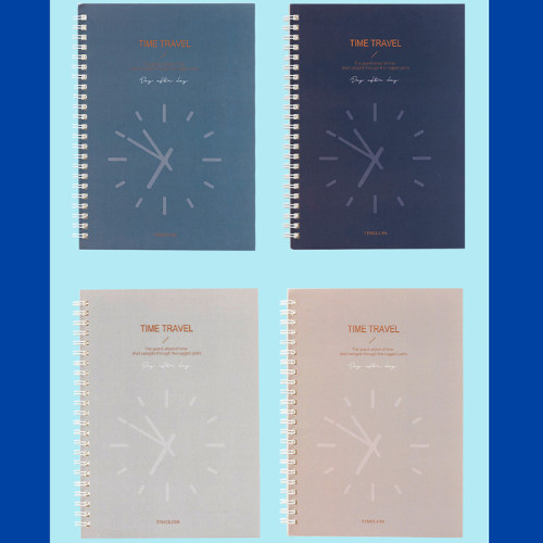 Записная книжка DELI "Time Travel" на спирали, А5, 60 листов в линейку, ассорти