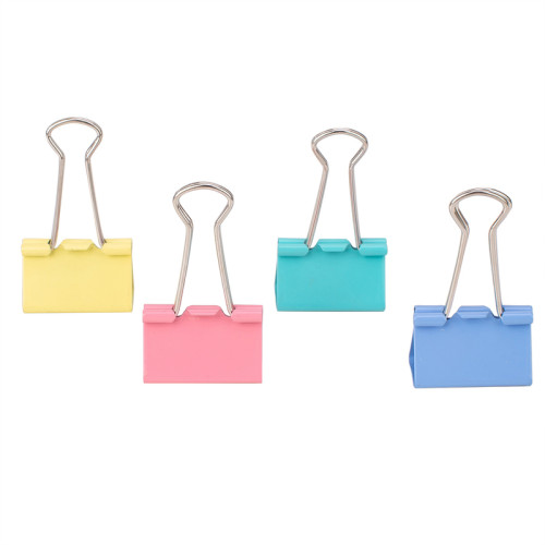 Зажимы для бумаг DELI "RIO", 32 мм, цветные, (12 шт.)