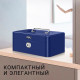 Ящик для денег DELI, 90х200х160 мм, 0,9 кг, сталь, синий