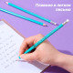 Карандаш i Select, НВ, шестигранный корпус, пластик, с ластиком, ассорти
