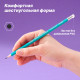 Карандаш i Select, НВ, шестигранный корпус, пластик, с ластиком, ассорти