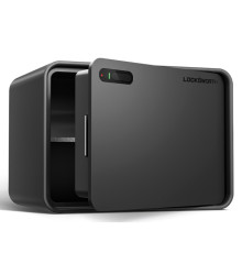 Сейф LockSworth сканер ладони + bluetooth + ключ, 250х350х250 мм, 6 кг, черный