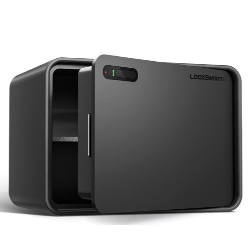 Сейф LockSworth сканер ладони + bluetooth + ключ, 250х350х250 мм, 6 кг, черный