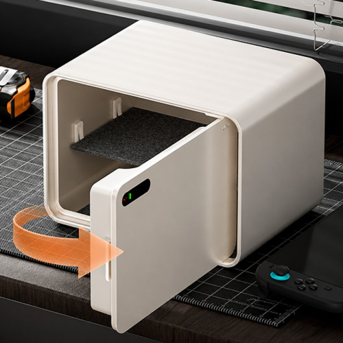 Сейф LockSworth сканер ладони + bluetooth + ключ, 250х350х250 мм, 6 кг, черный