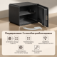 Сейф DELI LockSwort биометрический + электронный замок + ключ + Wi-Fi, 300х400х300 мм, 10 кг, черный