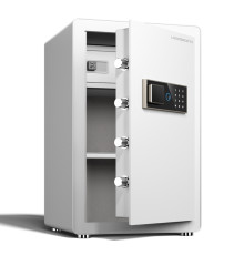 Сейф LockSworth биометрический + электронный замок + ключ, 600х380х360 мм, 22.5 кг, белый