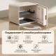 Сейф DELI LockSwort биометрический + электронный замок + ключ + Wi-Fi, 300х400х300 мм, 10 кг, белый