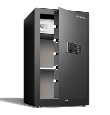 Сейф LockSworth биометрический + электронный замок + ключ, 800х480х420 мм, 32.5 кг, черный